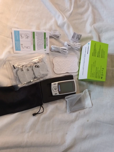 AUVON Rechargeable TENS Machine Muscle Stimulator for Pain Relief TENS.