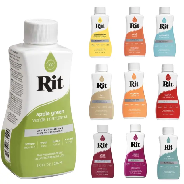 Rit All-Purpose Fabric Liquid Dye 236ML Available in Different Colors