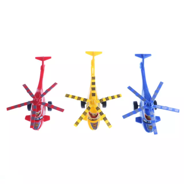 Plastic Air Bus Model Kids Children Pull Line helicopter Mini Plane Toy .ti