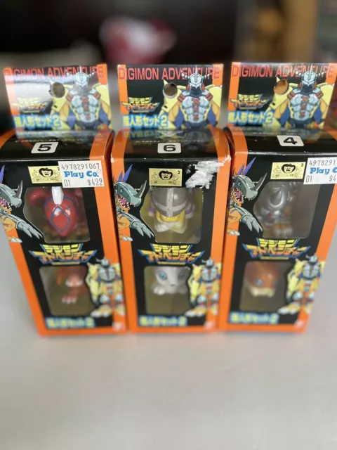 DIGIMON Tamers Digital Monster Figure YUTAKA Finger Puppets SET 4, 5, & 6