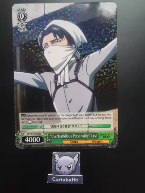 Carte Weiss Schwarz Attack on Titan - Levi AOT/S35-E035 R FOIL