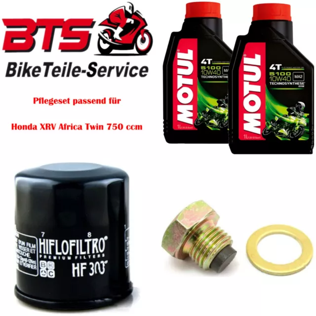 Pflegeset 2L Öl, Filter, Ablassschraube passend für Honda XRV Africa Twin 750 51