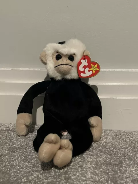 TY Mooch the Spider Monkey Beanie Baby, 1999, Retired - Mint Condition