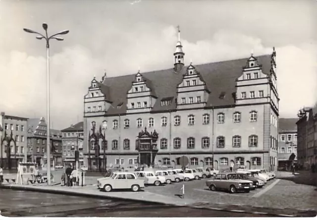 Wittenberg Lutherstadt AK Markplatz Auto Trabant Wartburg Postkarte DDR um 1970