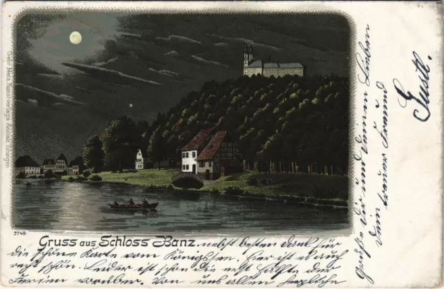 CPA AK Gruss aus BANZ Schloss Banz LITHO GERMANY (25626)