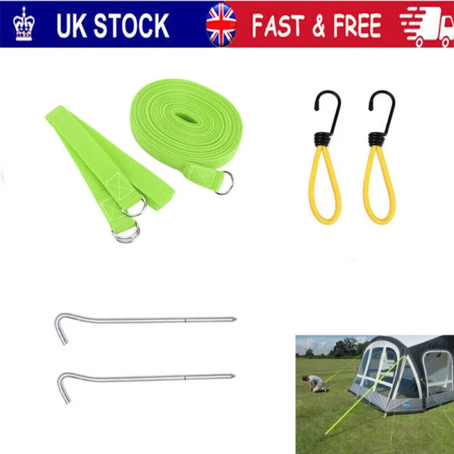 DOMETIC STORM STRAPS Awning Tie Down Kit Caravan Motorhome For Kampa