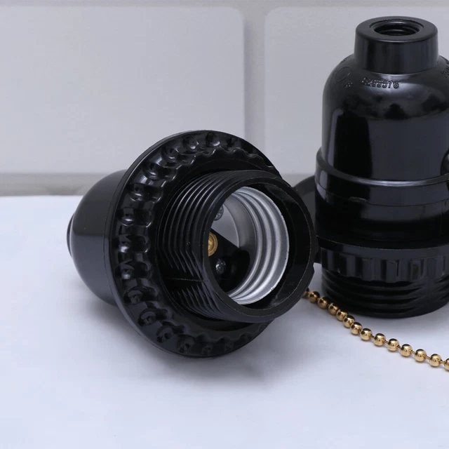 2 pz Presa Luce Inserimento Portalampada In Plastica