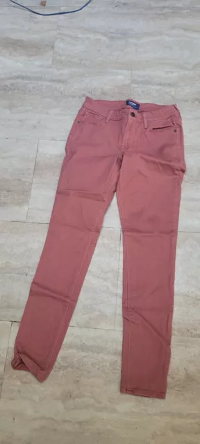 Old Navy Womens Rockstar Super Skinny Mid Rise Jeans Dusty Rose Size 4