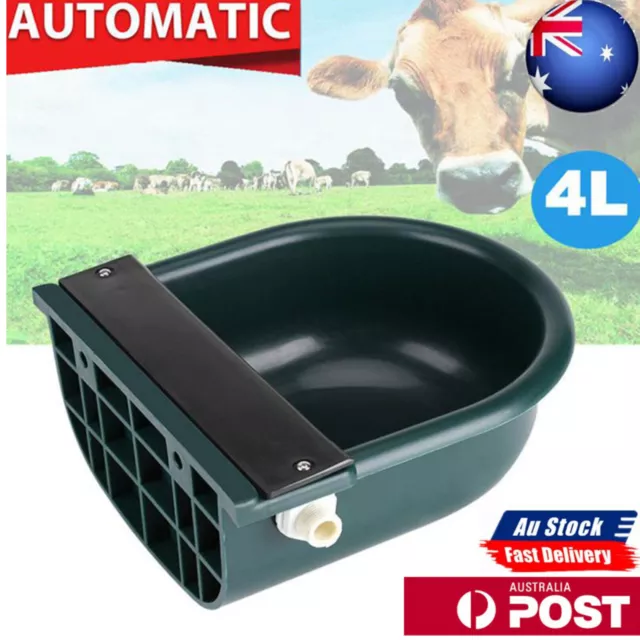 4L Automatic Farm Animal Stock Waterer Bowl Drinking Water for Horse Cow Goat AU