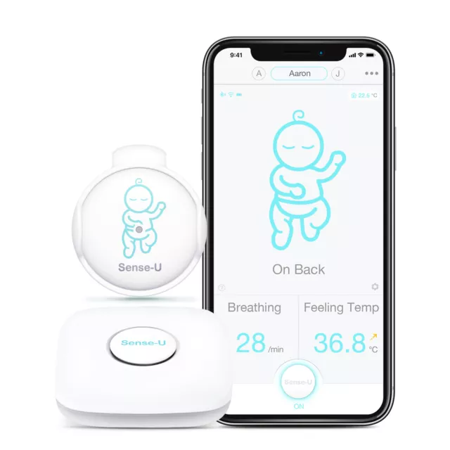 Sense-U Baby Monitor 3: Breathing Movement, Temperature, Rollover(Anywhere)