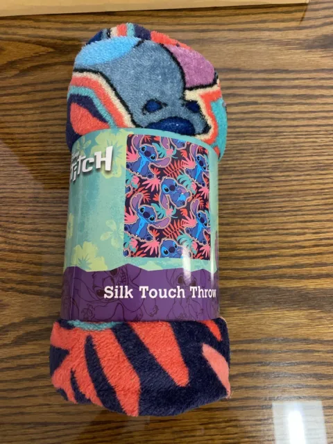 New Disney Stitch 40in x 50in Silk Touch Throw Blanket.