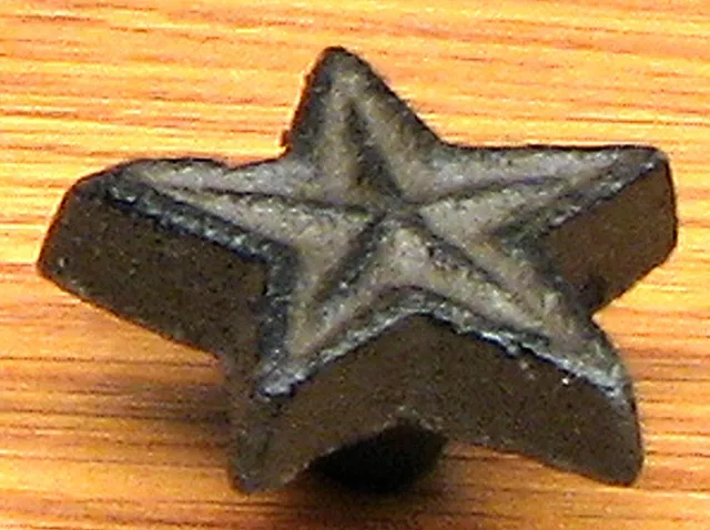 Set/12 ~ Cast Iron DIY RUSTIC Star Drawer Pulls HANDLES Knobs Cabinet Hardware
