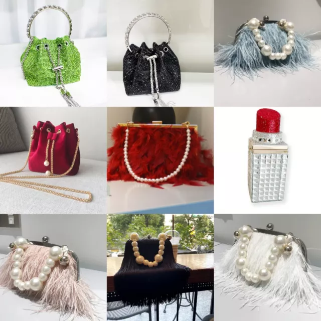 Rhinestones Clutch Purses Wedding Handbags Women's Bags Crystal Evening Handbags