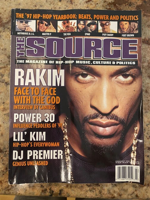 THE SOURCE MAGAZINE Issue 101 February 1998 Rakim 97 Hip Hop Yearbook £ ...