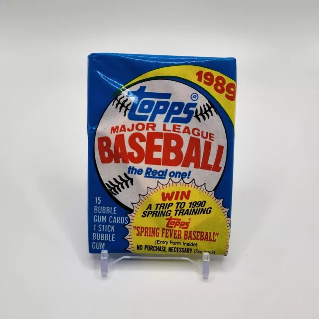 💥Unopened Sealed Wax Pack  1989 Topps Baseball Cards MLB💥