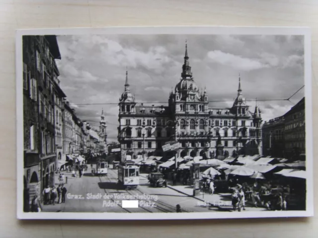 Steiermark Original   AK  Graz  Adolf-H.-Platz  um  1940