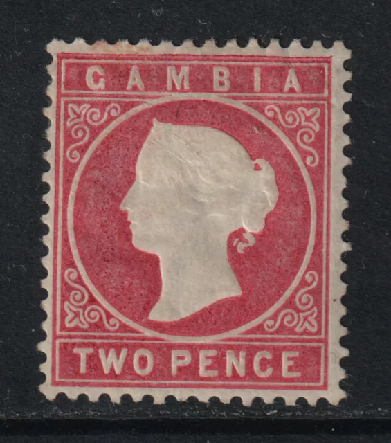 Gambia 1880-81 QV upright wmk 2d Sc 7 MH OG VF CV $67.50