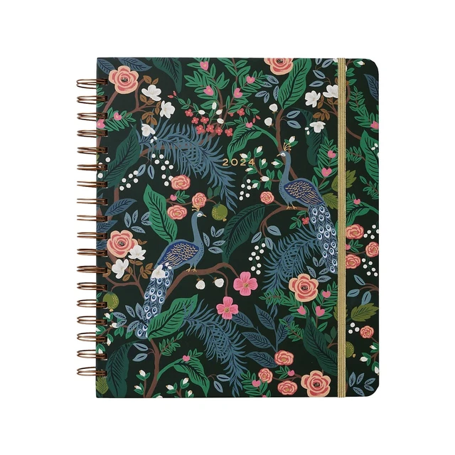 20232024 RIFLE PAPER Co. Peacock 8.25" x 10" Academic Weekly & Monthly