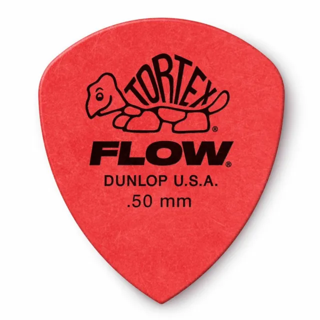 Dunlop 558P.50 Tortex Flow Standard .50mm Guitar Picks, 12 Pack