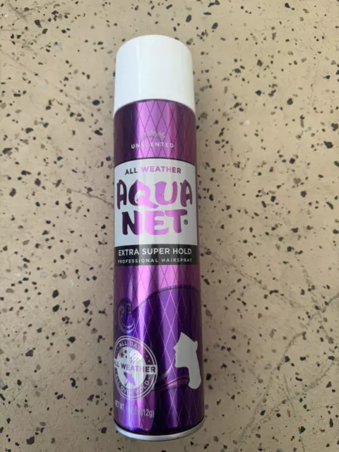 2 x4OZ AQUA NET EXTRA SUPER HOLD Frofessional HAIRSPRAY UNSCENTED FALL  WEATHER