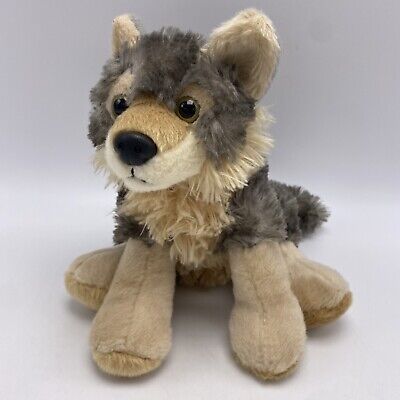 WILD REPUBLIC REALISTIC Young Wolf Plush Stuffed Animal Sitting 7