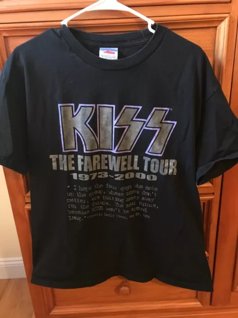 Kiss Farewell Tour 1973-2000 T-shirt, Men's size L