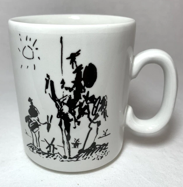 Pablo Picasso Don Quixote Coffee Mug Cup Spain England Fine Art Sancho Panza