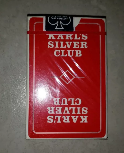 Sealed Karl’s Silver Club Sparks Nevada Playing Cards