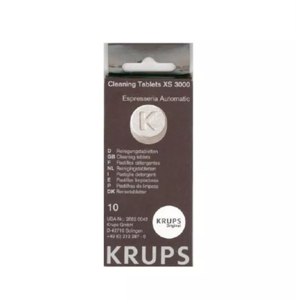 Reinigungstabletten Krups XS300010 Tabletten 10 Stk für Kaffeevollautomat