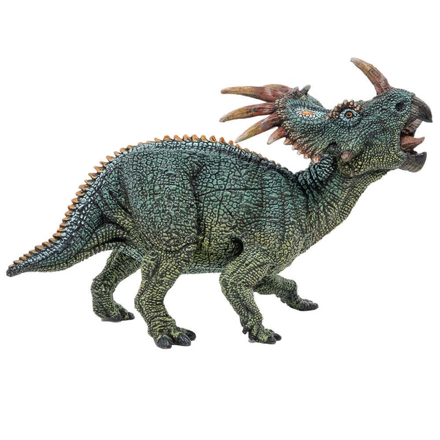 AMITD – Modèle Stracosaure (Anthony) – Dinosaure Préhistorique 1:35 – Mâchoire Articulée – Peinture Réaliste – Manuel Et Affiche Inclus – Science Et Art