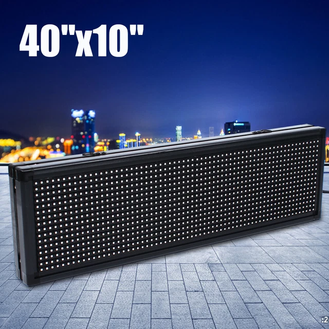 LED BANNER SCROLLING Message Programmable Sign LED Banner for Advertise ...