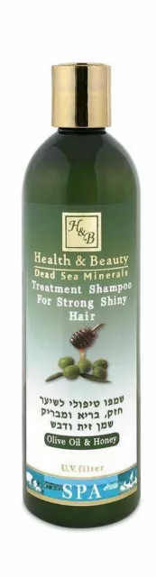 H&B Dead Sea Olive Oil & Honey Shampoo for Strong Shiny Hair