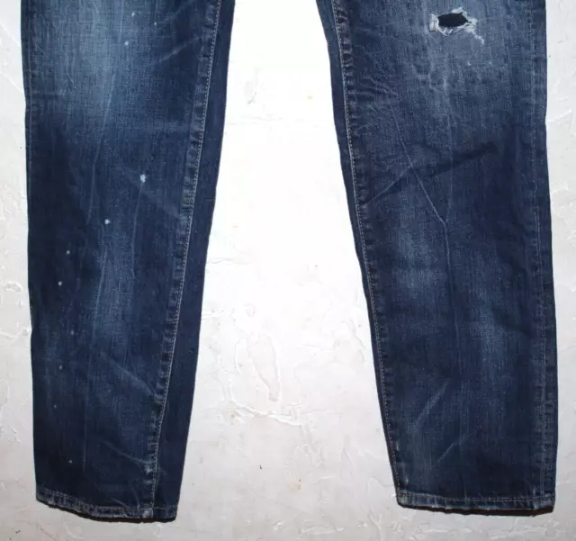New NWT DSquared DSquared2 Cool guy Jeans Blue Distressed Button Size 46 2