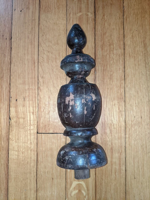 Vintage Large Wood Finial free shipping