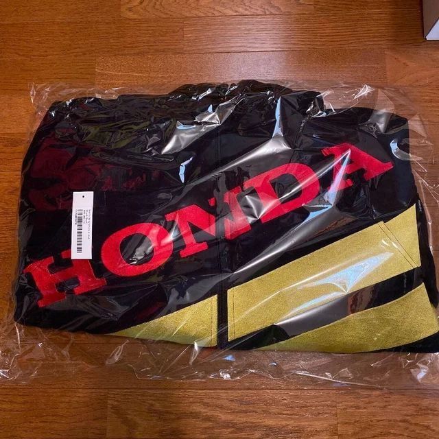 Supreme honda fox racing puffy zip up jacket top red