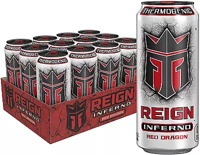 Reign Inferno Red Dragon Thermogenic Fuel Fitness And Performance Drink 16oz