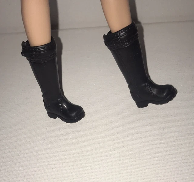 BARBIE STACIE DOLL Boots Horse Riding Boots Black Original Fits Flat