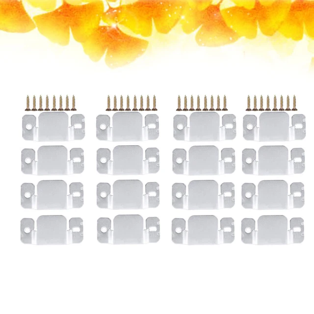16 PC Metal Brackets Sectional Sofa Stand Connector Compartment