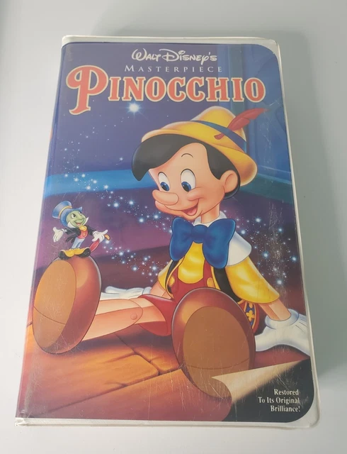 Walt Disneys Pinocchio VHS Tape Masterpiece