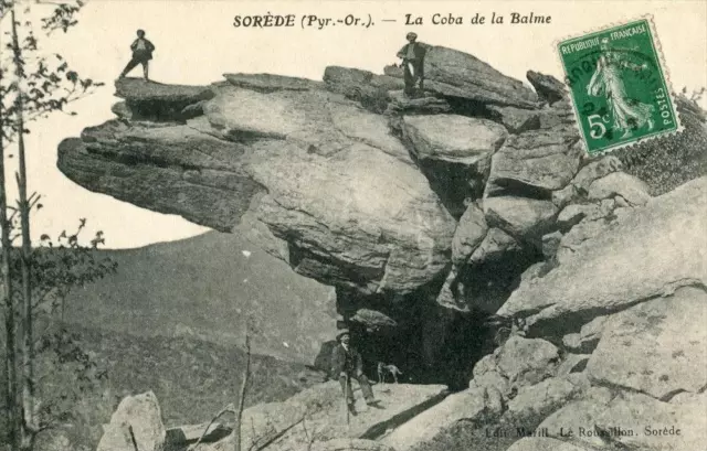 CPA 66 SOREDE LE COBA DE LA BALME (cpa animée) RARE CPA!