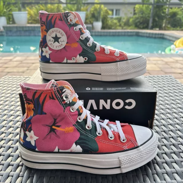 CONVERSE CHUCK TAYLOR AS Paradise Prints Platform Hi 563975C 79.95 PicClick