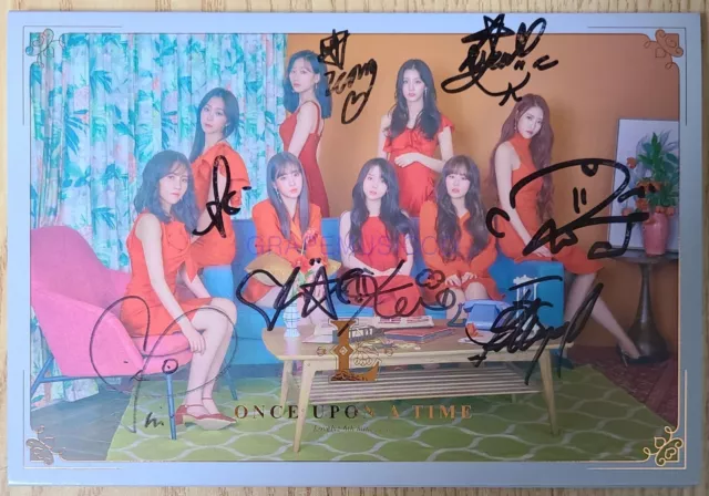 Lovelyz ONCE UPON A TIME 6th Mini ALBUM K-POP REAL SIGNED AUTOGRAPHED PROMO CD
