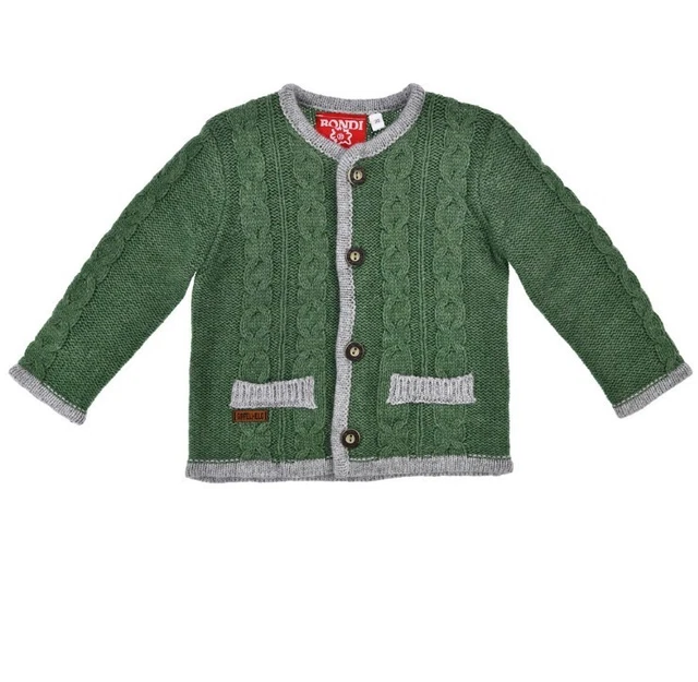 91639 Bondi cardigan tradizionale gilet a maglia gilet giacca NUOVO verde taglia 74