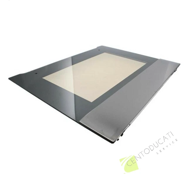 Assieme vetro porta forno da incasso INOX C00298312 Indesit Hotpoint Ariston