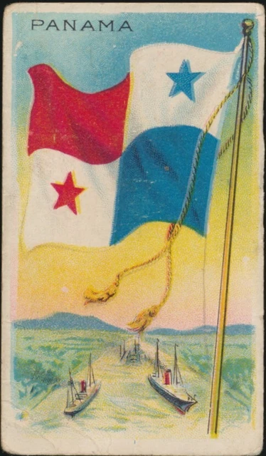 1910-11 ATC Flags of all Nations Tobacco T59 Recruit Panama Factory 593