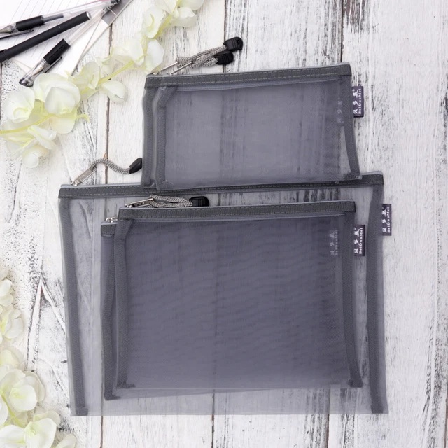 5 Pcs Travel Pouch Toiletries Zip Document Holder Water Proof