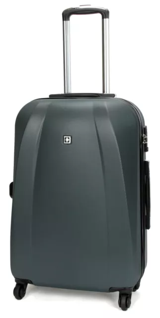Swiss Luggage Carry On Travel Hard Case Suitcase Lightweight TSA SN6104A 20"