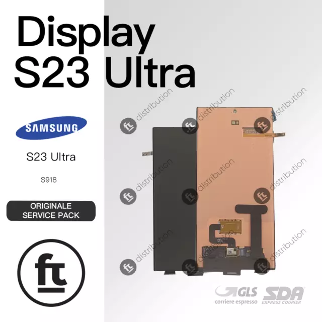 Samsung Display S23 Ultra Sm-S918 Originale Service No Frame Touch Schermo
