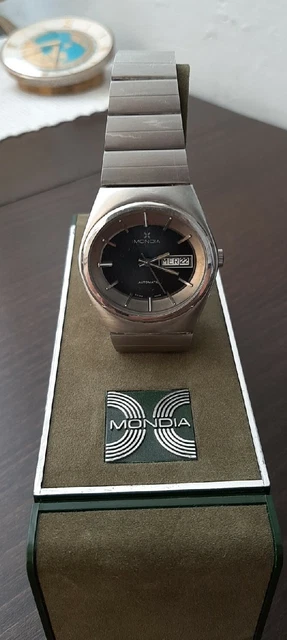 orologio mondia automatic eta 2789 uomo vintage Oversize Funziona box originale