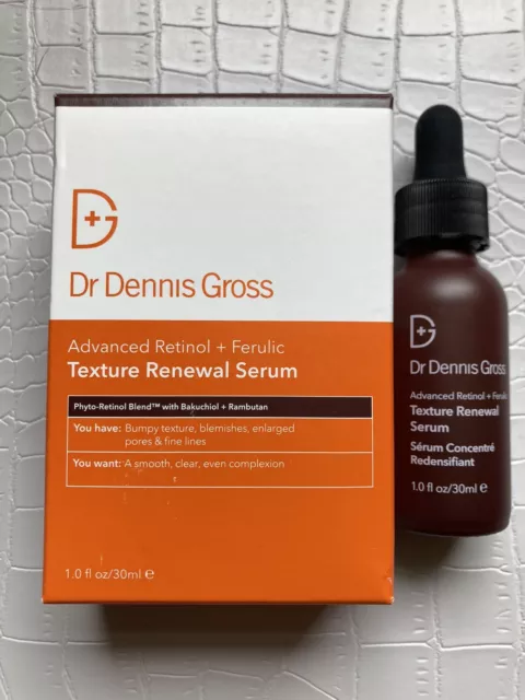 Dr Dennis Gross Advanced Retinol + Ferulic Texture Renewal Serum 1oz/30ml NIB